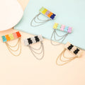Cute Japanese Style Bear Alloy Brooch With Chain Creative Backpack Decorative Badge Pin view 1