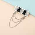 Cute Japanese Style Bear Alloy Brooch With Chain Creative Backpack Decorative Badge Pin view 2