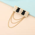 Cute Japanese Style Bear Alloy Brooch With Chain Creative Backpack Decorative Badge Pin view 4