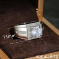 New European American Fashion Business Men's Ring Bold Statement Ring Cross Border Jewelry view 4