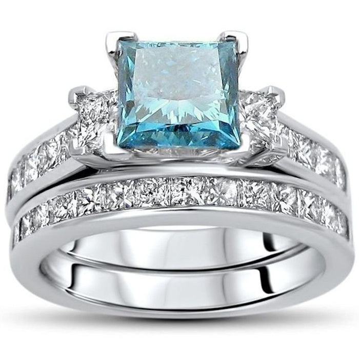 Cross Border Hot Selling Simple Fashion Zircon Couple Rings For Men And Women Jewelry