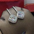 Simple Large Zircon Drop Earrings For Women Versatile European Fashion Jewelry view 3