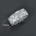 Luxury Women's Full Pave Zircon Ring European Style Fashion Party Finger Jewelry view 5