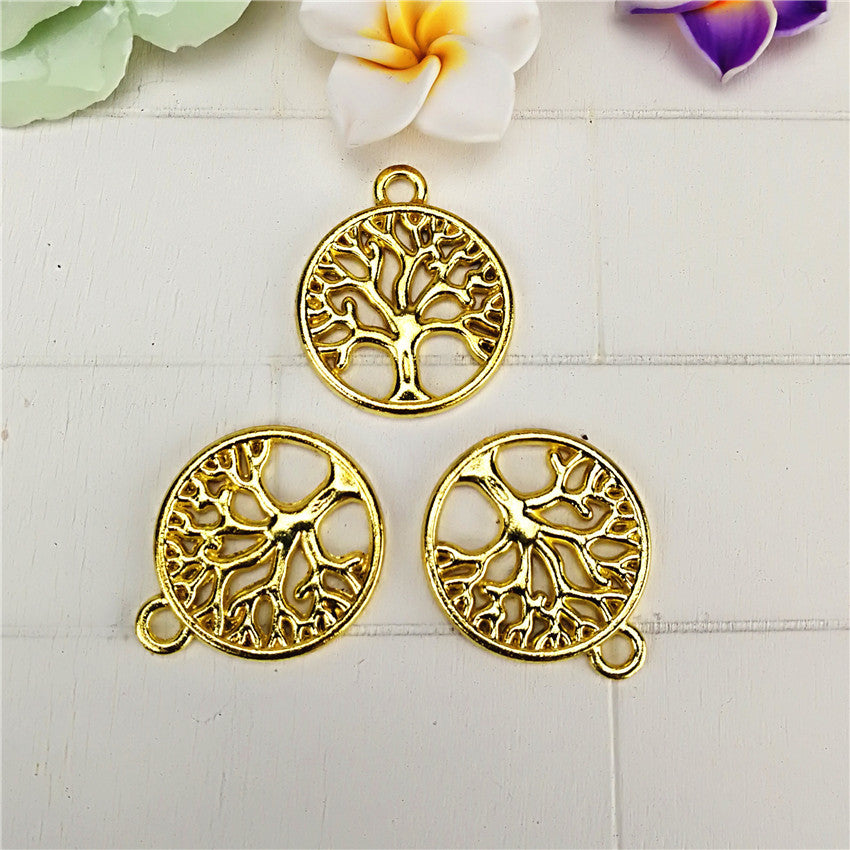 20mm Double-Sided Tree of Life Alloy Charm Pendant