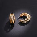 Women's Fashion Metal Multi Layer Geometric Earrings European Style Jewelry Accessories view 7