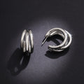Women's Fashion Metal Multi Layer Geometric Earrings European Style Jewelry Accessories view 6