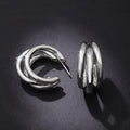 Women's Fashion Metal Multi Layer Geometric Earrings European Style Jewelry Accessories view 1