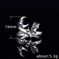 Vintage Moon Night Bat Ring Trendy Unisex Gothic Finger Ring Fashion Jewelry view 5