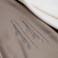 Gold Tone Alloy Hollow Leaf Long Threader Tassel Elegant Minimalist Bohemian Drop Earrings view 2