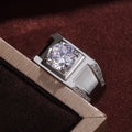 Classic Luxury Men's Cubic Zirconia Ring European Fashion Jewelry Accessories view 4