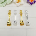 33x7mm Vintage Alloy Fork Charm Pendant