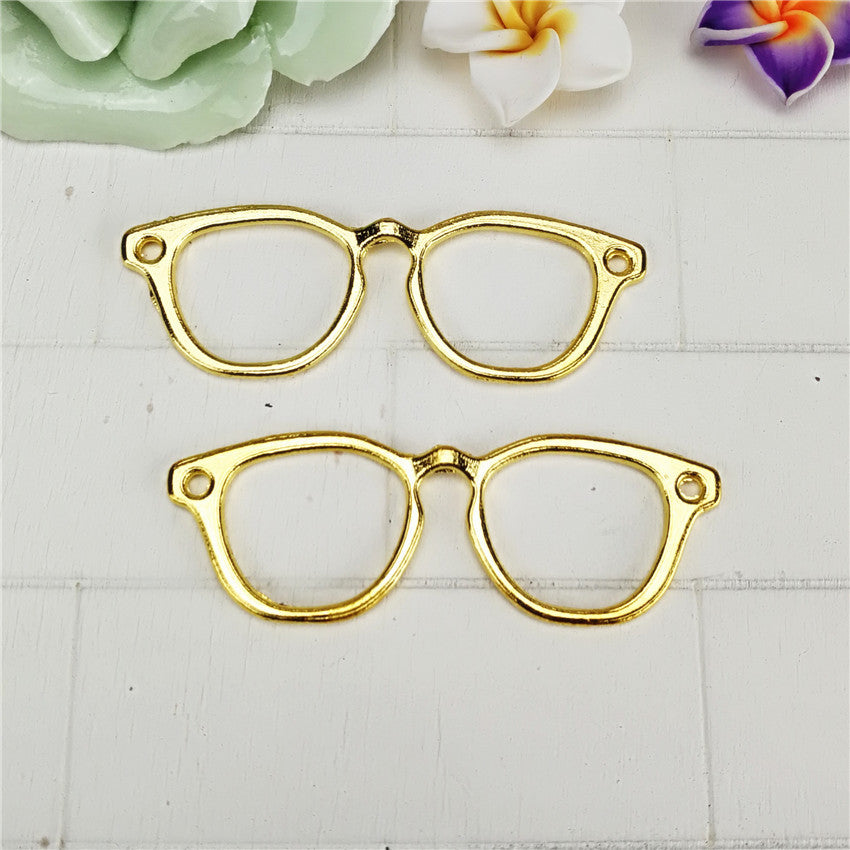 56x19mm Alloy Eyeglass Frame Charm Pendant for DIY Jewelry