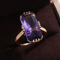 European American Fashion Silver Plated Zircon Ring For Women Statement Jewelry view 3