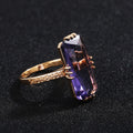 European American Fashion Silver Plated Zircon Ring For Women Statement Jewelry view 4