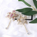 Alloy Zircon Flower Brooch Pin For Elegant Suit Decoration view 2