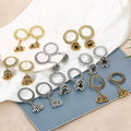 Vintage Bohemian Geometric Round Alloy Bell Tassel Drop Earrings For Women Ethnic Statement Earrings view 1