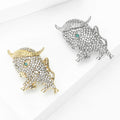 Alloy Rhinestone Calf Brooch Pin For Suit Lapel Decoration view 3