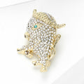 Alloy Rhinestone Calf Brooch Pin For Suit Lapel Decoration view 4