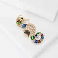 Alloy Pearl Seahorse Brooch Pin For Ocean Theme Accessories view 2