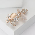 Alloy Rhinestone Cat Eye Butterfly Brooch For Women's Apparel view 3