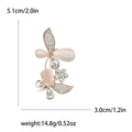 Alloy Rhinestone Cat Eye Butterfly Brooch For Women's Apparel view 4
