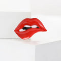 Alloy Enamel Lips Brooch Pin For Women's Suits And Shirts view 1