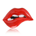 Alloy Enamel Lips Brooch Pin For Women's Suits And Shirts view 4