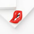 Alloy Enamel Lips Brooch Pin For Women's Suits And Shirts view 2