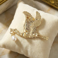 Alloy Enamel Crane Brooch Pin For Qipao Dress Accessories view 4