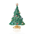 Alloy Enamel Christmas Tree Brooch Pin For Holiday Apparel view 5