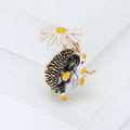 Alloy Enamel Daisy Hedgehog Brooch Cartoon Clothing Lapel Pin view 6
