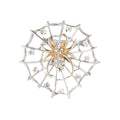 Vintage Alloy Spider Web Brooch Pin For Fashion Apparel Accessories view 5