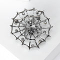 Vintage Alloy Spider Web Brooch Pin For Fashion Apparel Accessories view 3