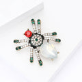 Alloy Rhinestone Bee Brooch Pin For Suits And Cardigans – White view 3