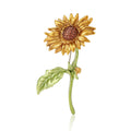 Alloy Enamel Sunflower Brooch Pin For Women's Clothing Decoration view 5
