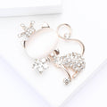 Alloy Cat Eye Crown Cat Brooch Pin For Womens Apparel view 3