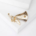 Metal Alloy Enamel Angel Girl Brooch Pin For Fashion Apparel view 3