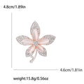 Creative Alloy Rhinestone Cat Eye Leaf Brooch For Women's Apparel view 4
