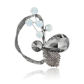 Alloy Rhinestone Glass Brooch Pin For Luxury Apparel Accessories view 5
