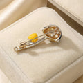 Alloy Enamel Mushroom Brooch For Fresh Apparel Accessories view 3