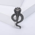 Alloy Rhinestone Snake Brooch Pin For Zodiac Lapel Accessories view 5