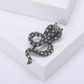Alloy Rhinestone Snake Brooch Pin For Zodiac Lapel Accessories view 2