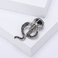 Alloy Rhinestone Snake Brooch Pin For Zodiac Lapel Accessories view 3