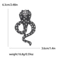 Alloy Rhinestone Snake Brooch Pin For Zodiac Lapel Accessories view 6