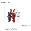 Alloy Enamel Christmas Cat Brooch For Festive Clothing Decoration view 5