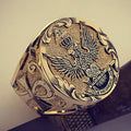 Vintage Alloy Eagle Ring For Men European American Hip Hop Statement Finger Jewelry view 2