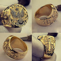 Vintage Alloy Eagle Ring For Men European American Hip Hop Statement Finger Jewelry view 3