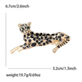 Alloy Enamel Leopard Brooch Pin For Suits And Overcoats view 4
