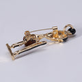 Alloy Enamel One Arm Boy Brooch Pin For Clothing Decoration view 3