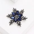 Alloy Rhinestone Crystal Snowflake Brooch Pin For Suit Lapels view 2